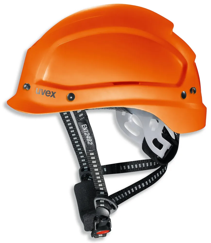 Каска UVEX Pheos Alpine вентилируемая, с храповым механизмом,оранжевая