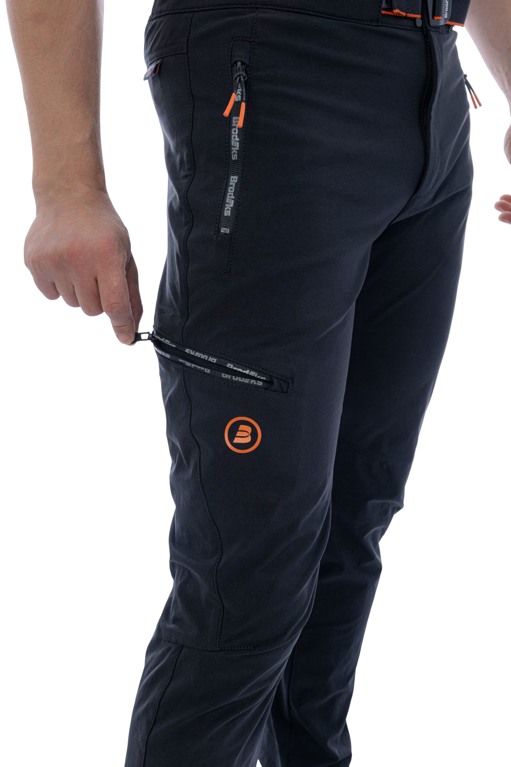 Брюки Brodeks URBAN KS 316 Slim-fit Stretch, черный