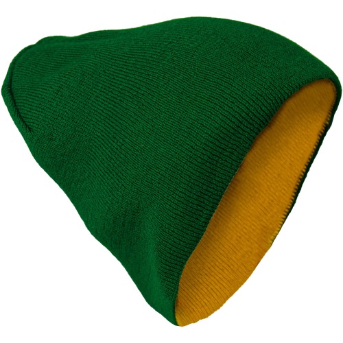 Шапка Brodeks Light Bicolor, зеленый/желтый