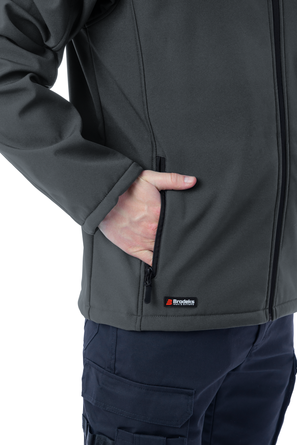 Куртка Brodeks KS 232 софтшелл, серый