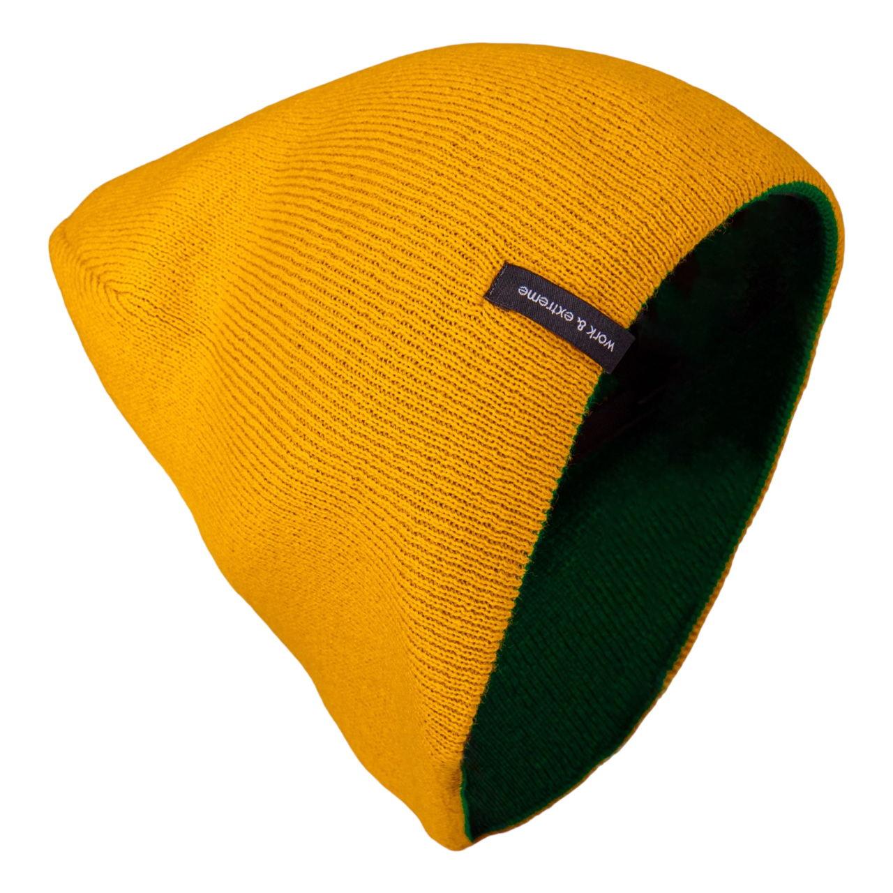Шапка Brodeks Light Bicolor, зеленый/желтый
